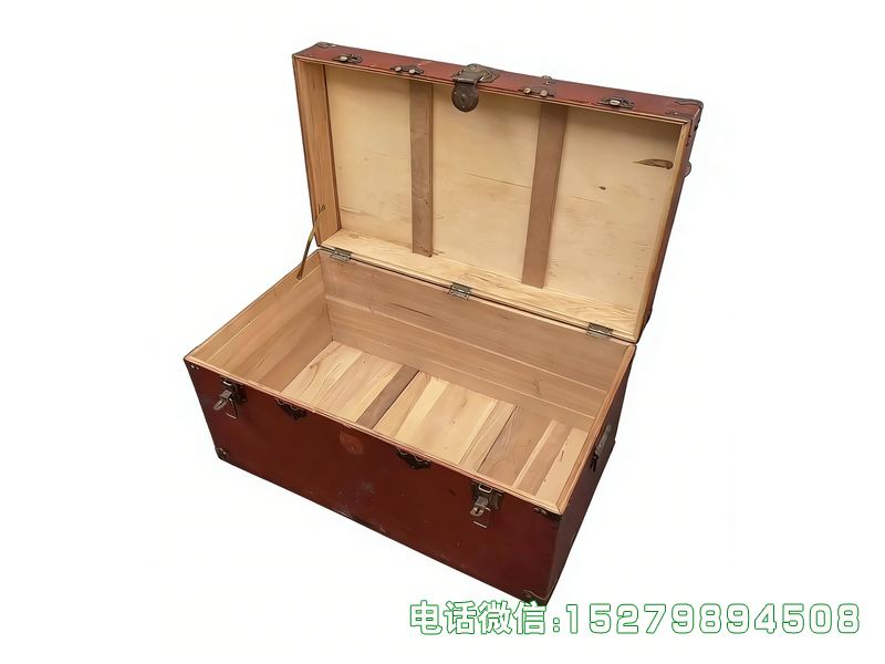 无棣县深红色分隔嫁妆箱