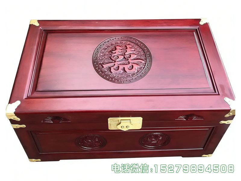 无棣县囍字雕刻嫁妆箱