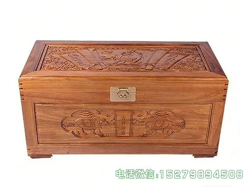 淮北浅木色吉祥如意嫁妆箱