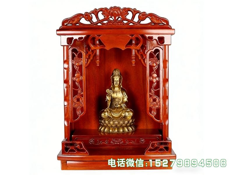 闽清县莲花纹观音佛龛