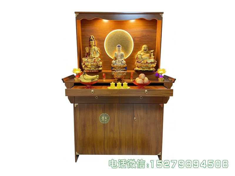 濮阳三佛背光供桌香案