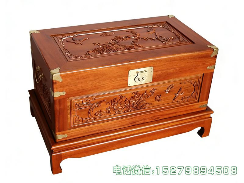 惠民县浅木色山水花鸟珍宝箱
