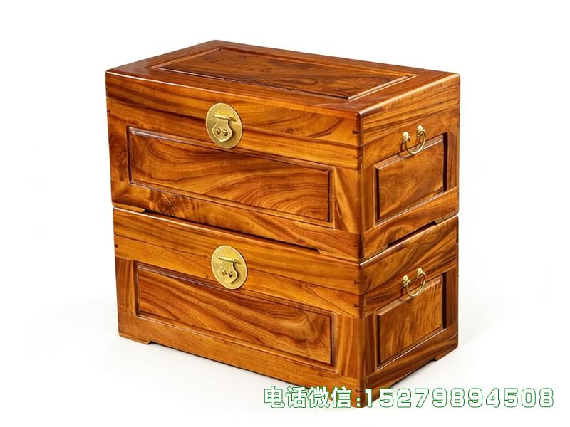 博兴县深棕色双层贵重品箱