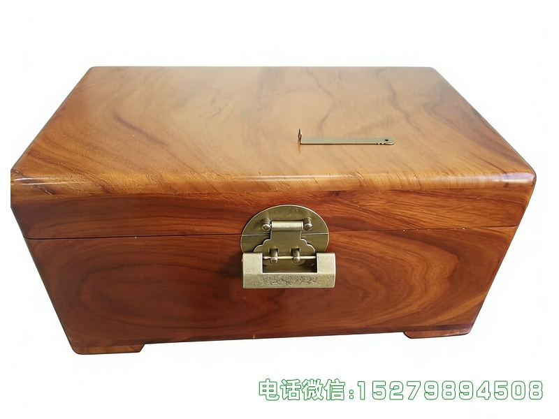 博兴县深棕色简约珍品箱