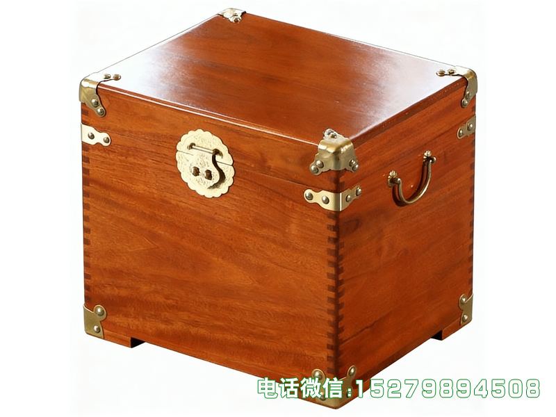 伊吾县深棕色金属角提手贵重品箱