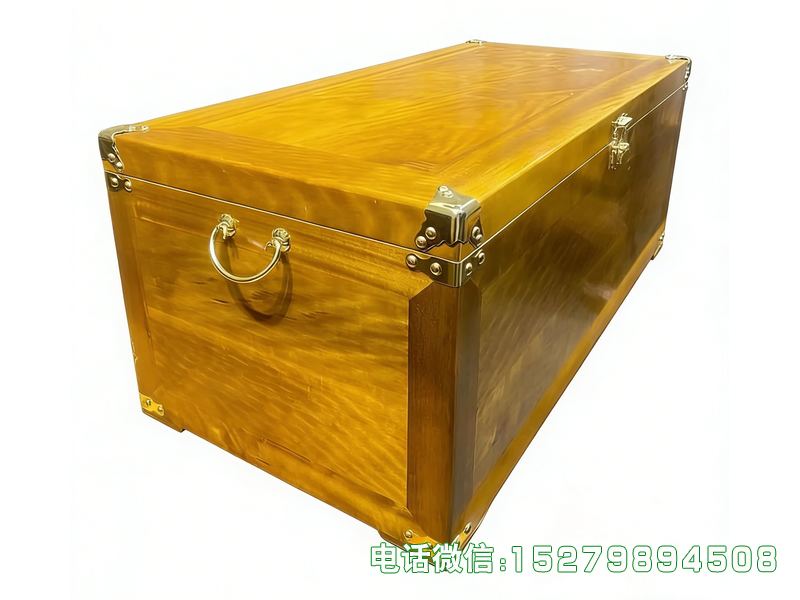 灵寿金黄色贵重物品收纳箱
