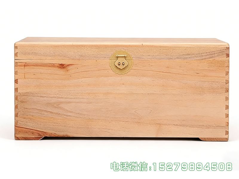 灵寿原色实木书画箱