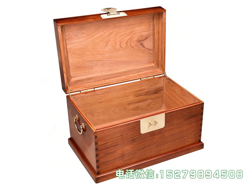 灵寿打开式实木书画箱