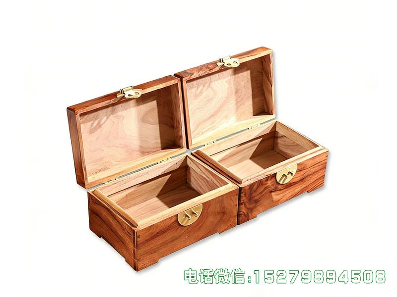 灵寿双箱组合书画箱
